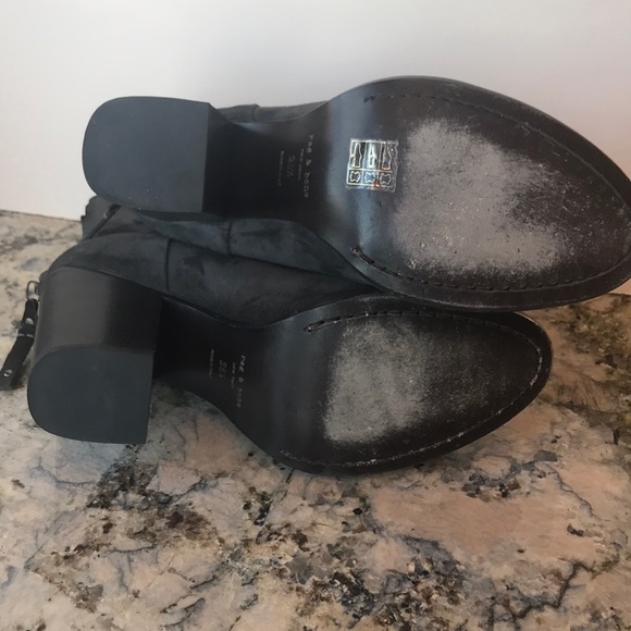 Grey Rag and Bone Suede Boots - Picture 5 of 8